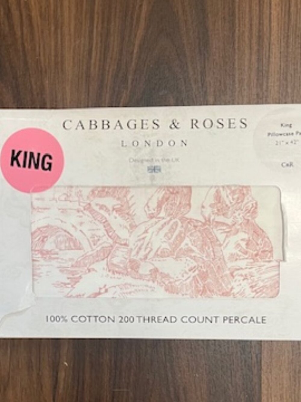 Cabbages & Roses London King Pillowcase Pair
